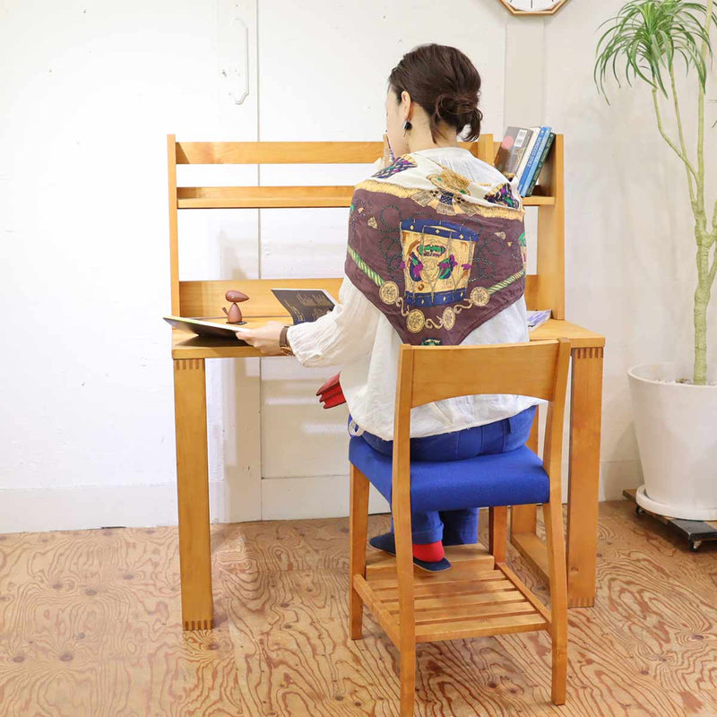 イクスス / ikususu デスクチェア 勉強椅子 木製 中古