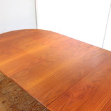 北欧ダイニングテーブル 伸長式  ラウンドテーブル チーク材 幅120～220 ヴィンテージ