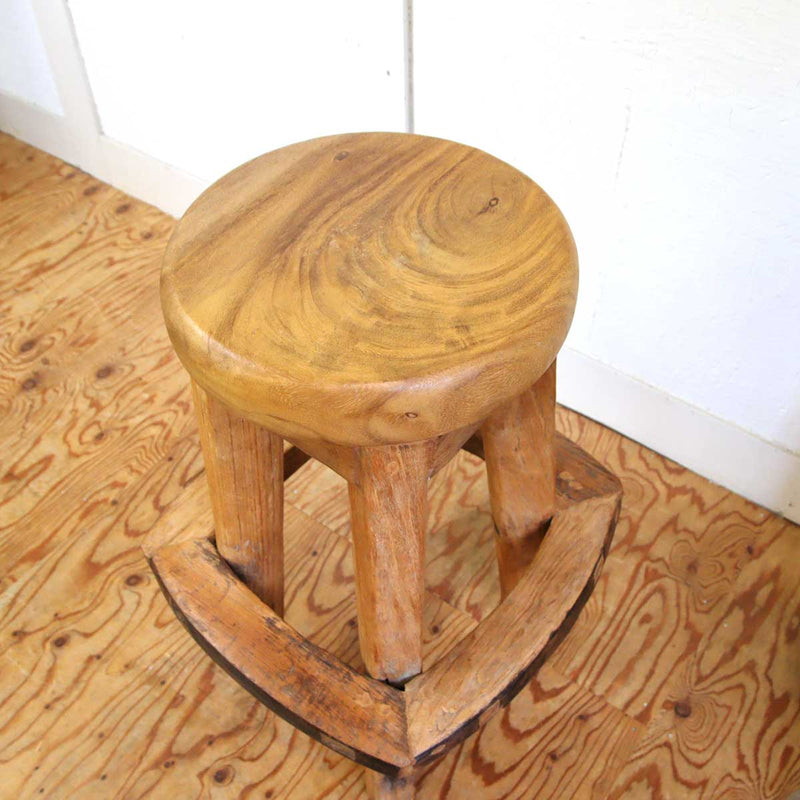 ハイスツール 古材 チーク 天然木 中古
