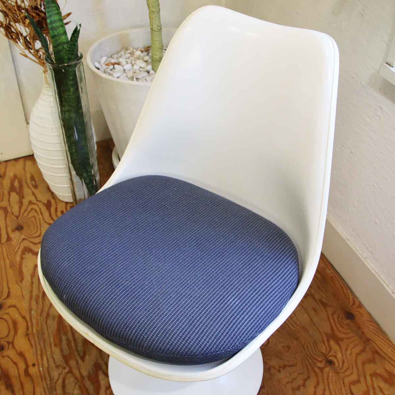 ノール / Knoll  チューリップチェア ブルー ダイニングチェア エーロサーリネン 【3】 ヴィンテージ 中古