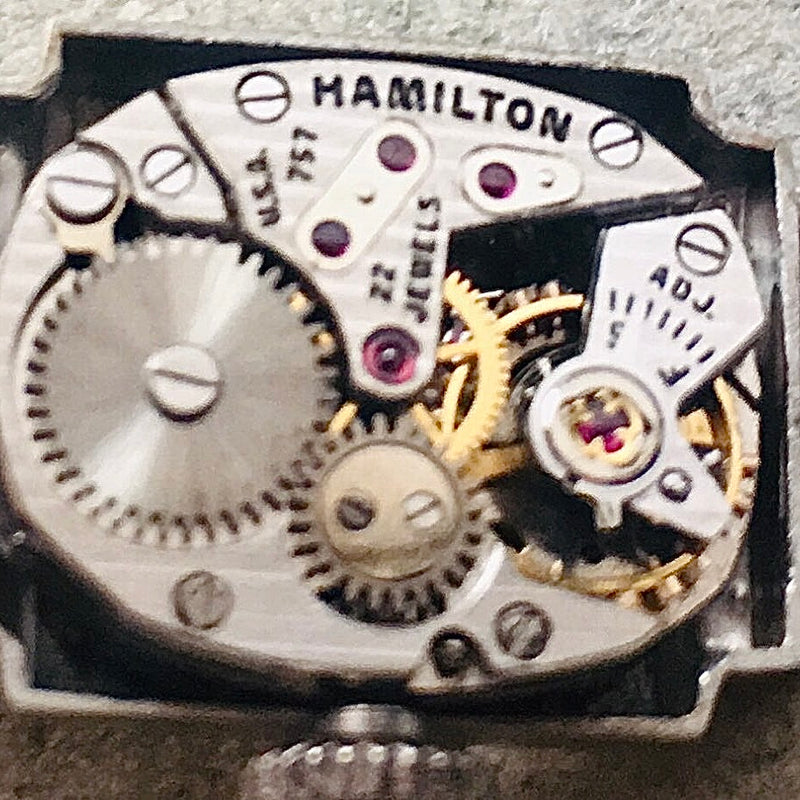 ハミルトン / HAMILTON レディース 腕時計 【48】 10Pダイヤ 14金  アンティーク腕時計 ヴィンテージ