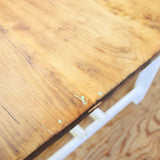 古いシャビーなワークデスク 作業台 ダイニングテーブル 無垢材  アンティーク