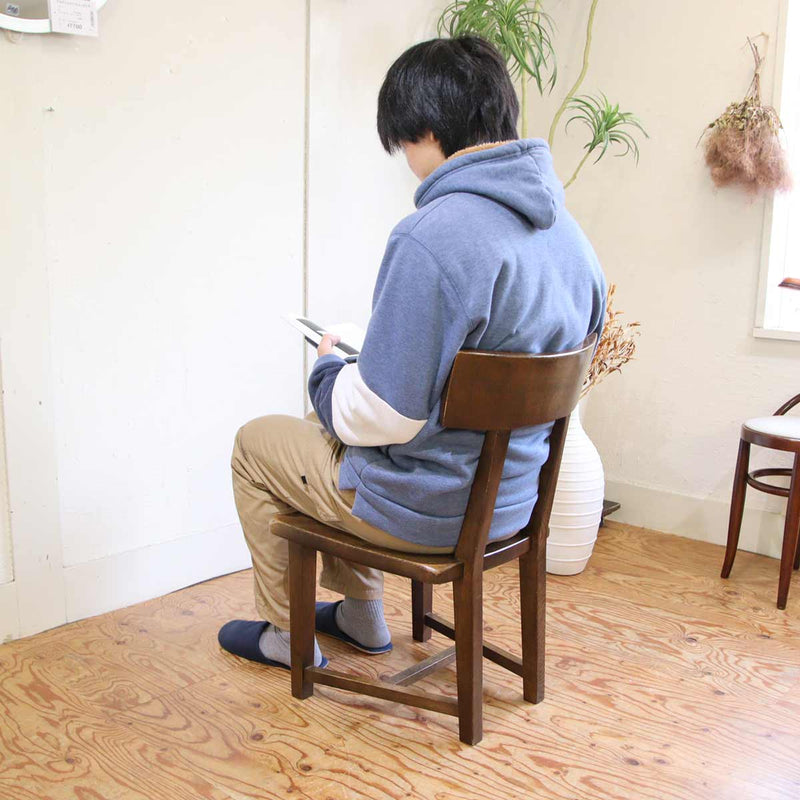 柏木工 / KASHIWA ウィルダネス サイドチェア ダイニングチェア オーク材 飛騨の家具 低めの椅子 【2】 中古