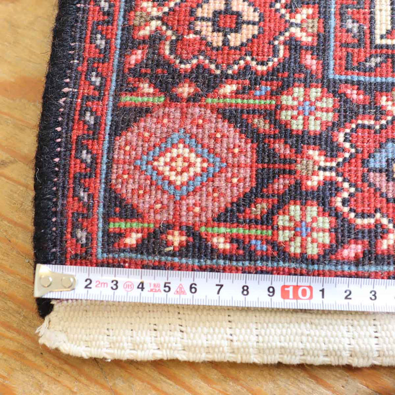 ペルシャ絨毯【1】 敷物 ラグ 玄関マット 手織り  W96 中古