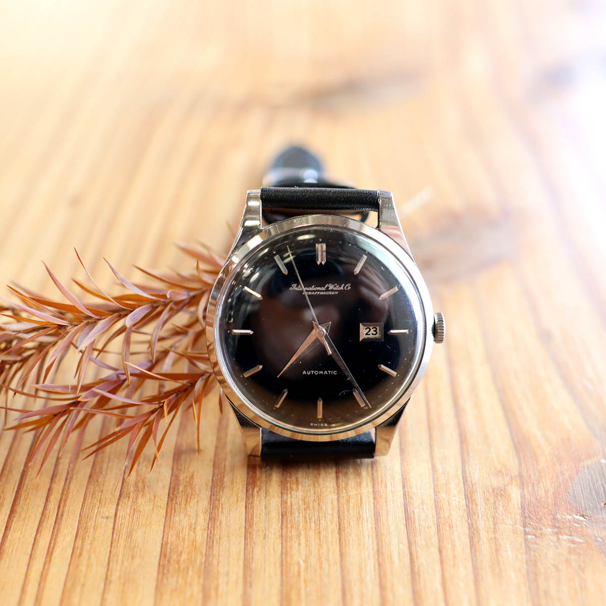 インターナショナル・ウォッチ・カンパニー / IWC ブラックミラー 【32】 メンズ アンティーク腕時計 中古