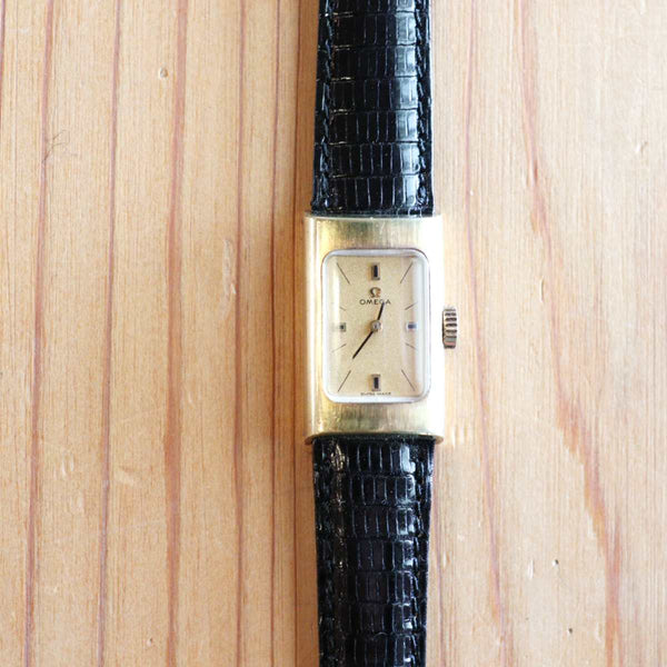オメガ / OMEGA  レディース時計【35】スクウェア ゴールド アンティーク腕時計 中古