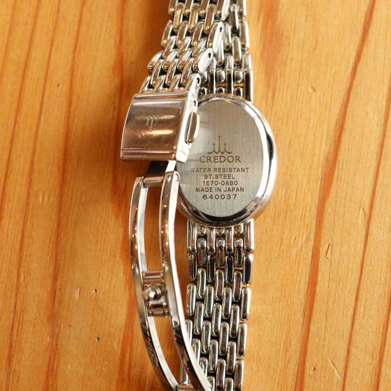 セイコー / SEIKO クレドール 28Pダイヤ【37】レディース  腕時計 オーバル 中古
