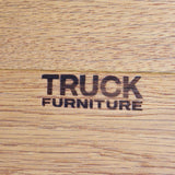 トラックファニチャー / TRUCK FURNITURE ブーメラン サイドテーブル ナラ無垢材 インダストリアル 中古