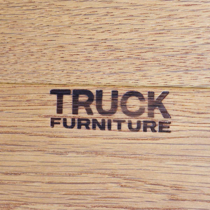 トラックファニチャー / TRUCK FURNITURE ブーメラン サイドテーブル ナラ無垢材 インダストリアル 中古