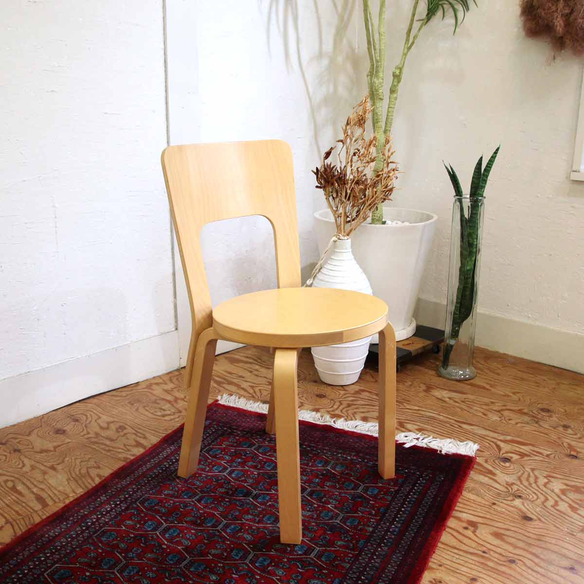 アルテック / artek 66チェア 【2】 バーチ アルヴァ・アアルト 中古