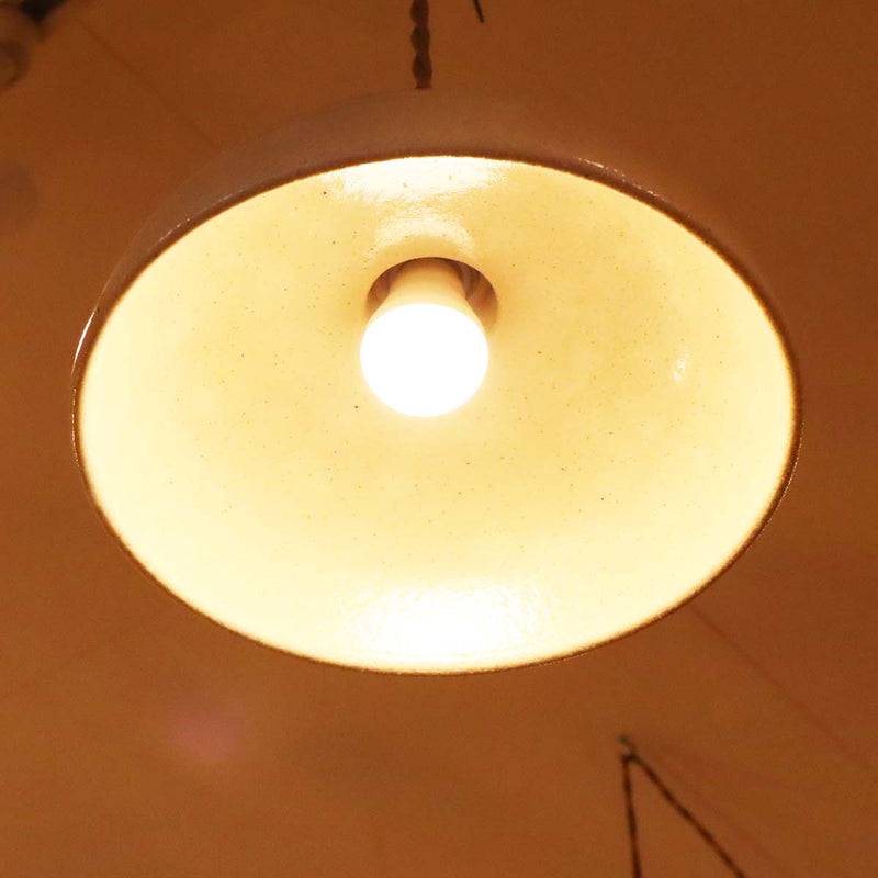 陶器シェードのライト 灯具セット ペンダントライト シーリングライト E17 展示品