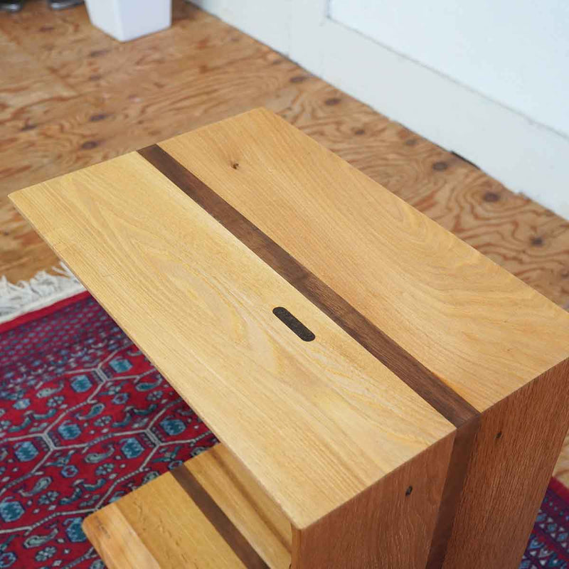 <i>動画</i>リバイブモブラープロジェクト ソリッドサイドテーブル 【8】 M 総無垢材 オーク ウォールナット 地球にいちばんやさしい家具