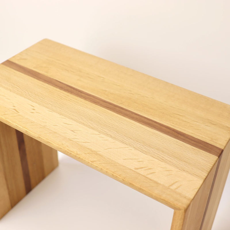 リバイブモブラープロジェクト 不要になった古い家具の木材から作ったコーヒーテーブル サイドテーブル M 【9】総無垢材 オーク ウォールナット 地球にいちばんやさしい家具 SDGs　<i>動画あり</i>