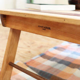 リバイブモブラープロジェクト 総無垢材 不要になった古い家具の木材から作った 折り畳めるテーブル 【小】 アウトドアテーブル 地球環境にいちばん優しい家具 SDGs