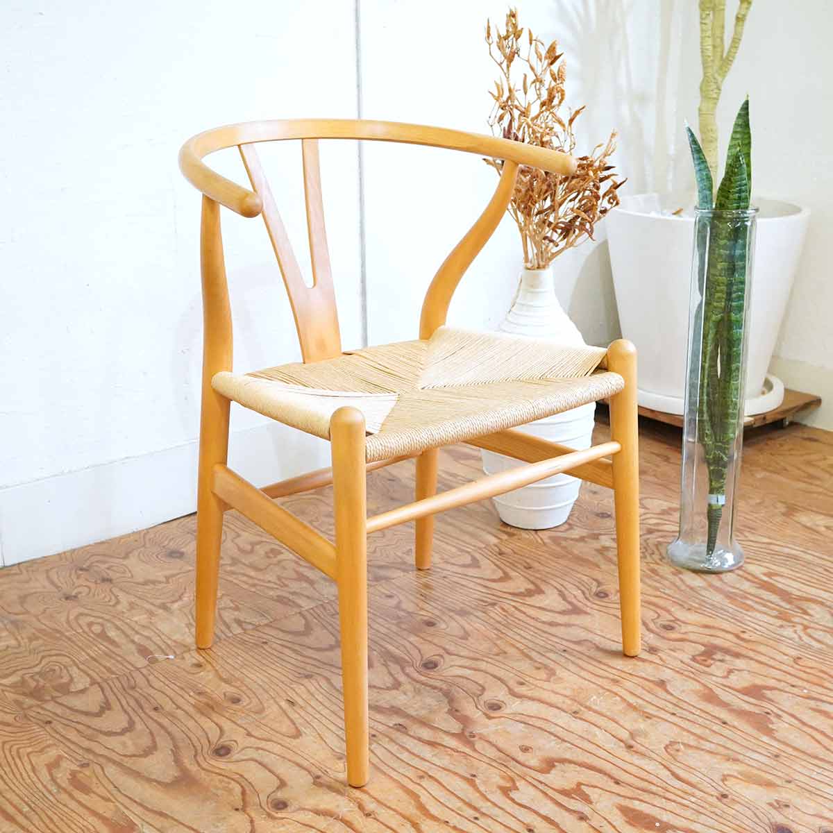カール・ハンセン＆サン / Carl Hansen & Søn Yチェア CH24 【1】 ハンスJ.ウェグナー ビーチ ナチュラルペーパーコード 中古