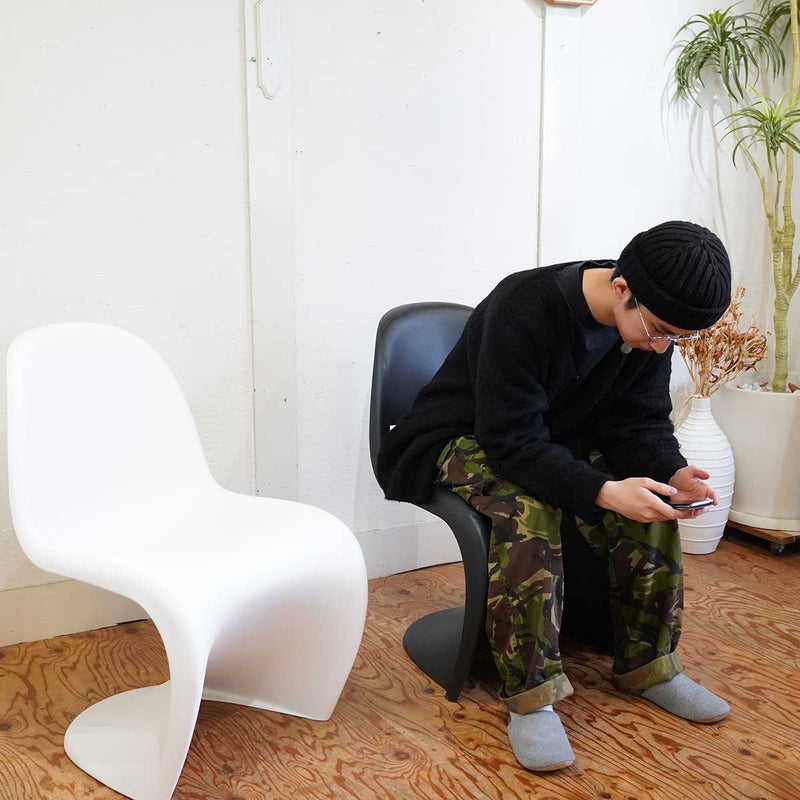 ヴィトラ / Vitra Panton Chair パントンチェア ブラック 中古 名作