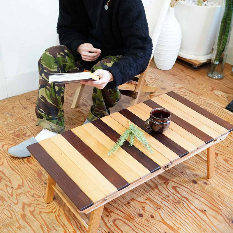 リバイブモブラープロジェクト アウトドアテーブル M 折りたたみテーブル 地球環境にいちばん優しい家具