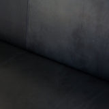 吉桂 ウイスキーオークシリーズ 3人掛けソファ 張り込み 本革 ブラック 展示品