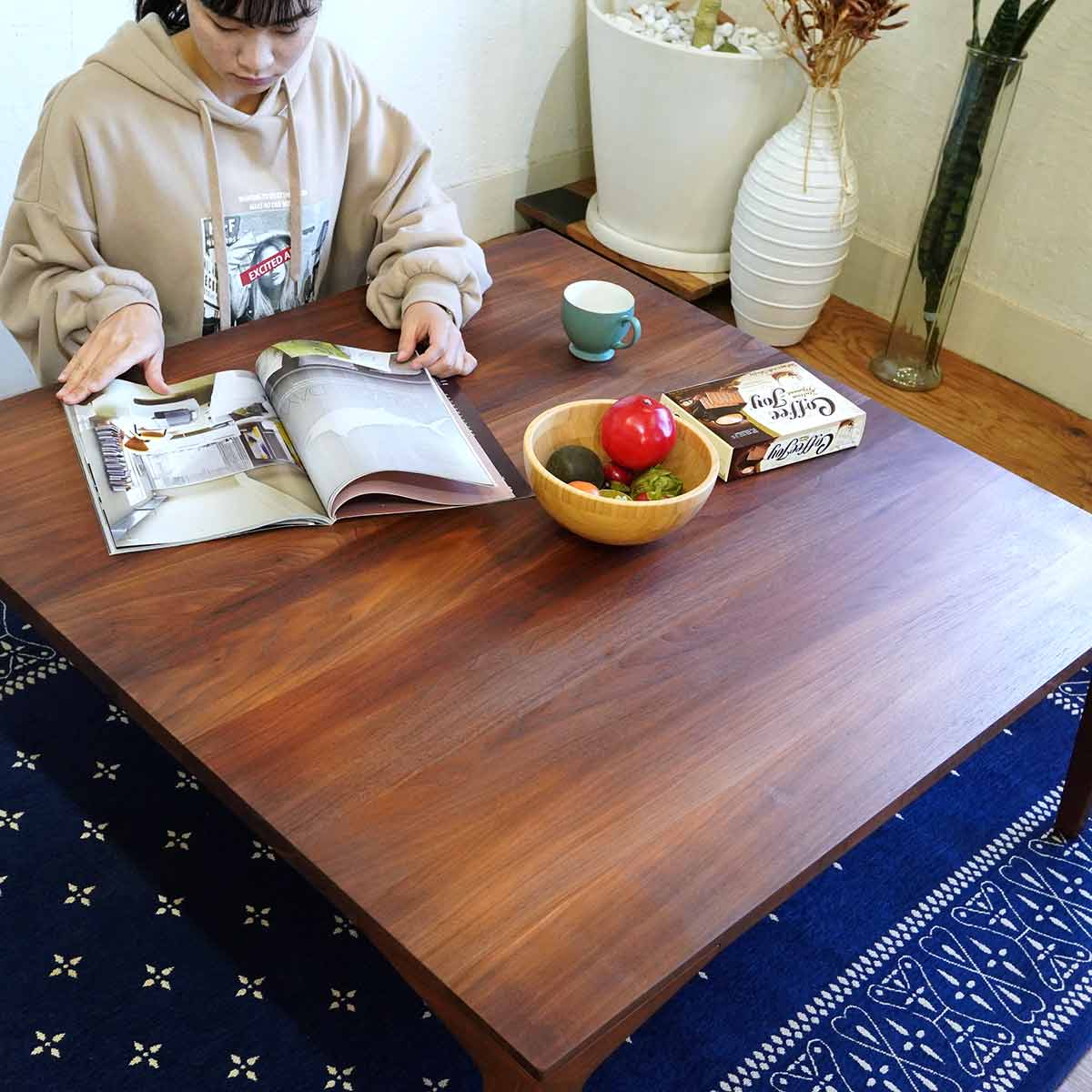 日進木工 Forms / フォルムス Jタイプ リビングテーブル ウォールナット 中古