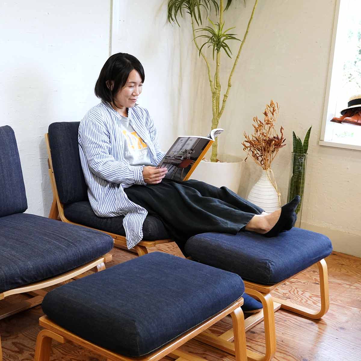 リビングでもダイニングでもつかえるソファチェア（モールド