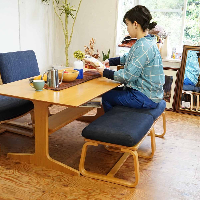 MUJI 無印良品 ダイニングセット テーブル チェア ベンチ 食卓 H156 