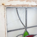 ステンドグラス 窓 木枠 ディスプレイ 【小】英国アンティーク