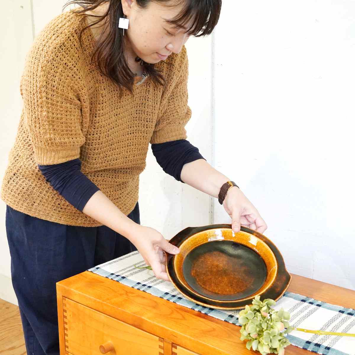公式サイト - ハイブランドの新作が続々登場 教行 山本 大 パイ皿 岩井窯 土鍋 オーブン料理 オーブン皿 丸皿 食器