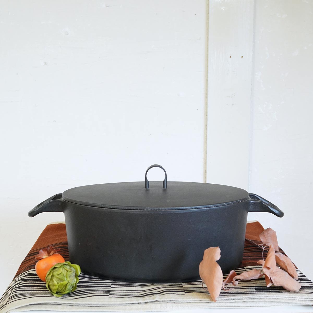 アレッシィ / ALESSI LA CINTURA DI ORIONE オーバルキャセロール 鉄製 両手鍋 中古