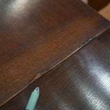 ドローリーフテーブル ダイニングテーブル 伸長式 パイナップルレッグ アンティーク