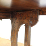 軽井沢彫り バタフライテーブル ダイニングテーブル 伸長式 ヴィンテージ