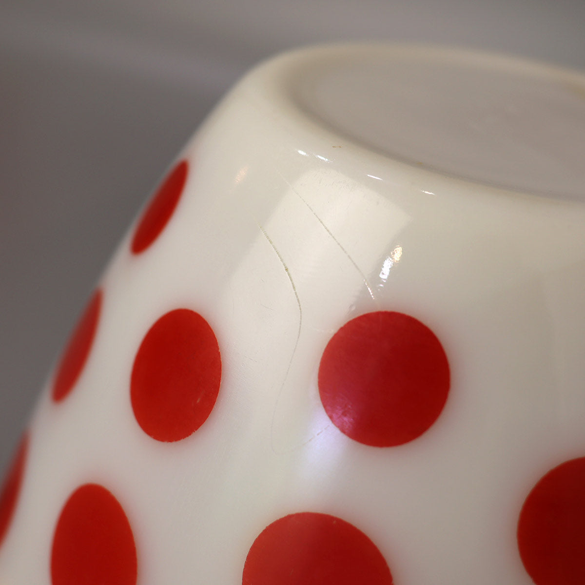 ファイヤーキング ポルカドット ミキシングボウル レッド オレンジ 3個