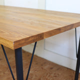 リバイブモブラープロジェクト オーク無垢材ダイニングテーブル リメイク 地球環境にいちばん優しい家具