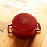ストウブ / STAUB ピコ ココット 鋳物ホーロー鍋 18cm 赤 中古