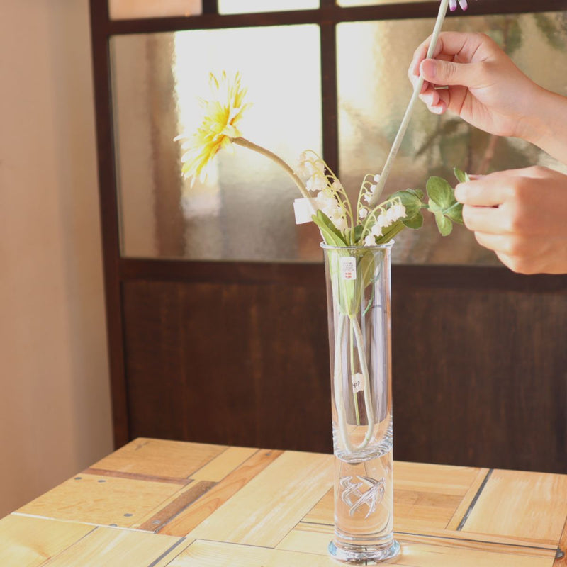 ホルムガード / Holmegaard クリア フラワーベース 花器 花瓶　北欧 中古