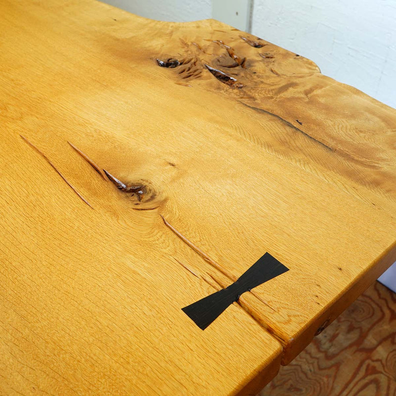 一枚板 テーブル ナラ材 ダイニングテーブル 中古