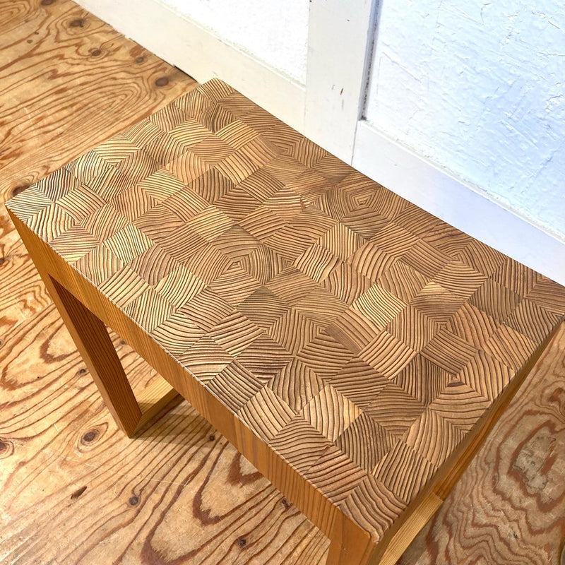 SUGI LIFE 智頭杉の匠 寄木 スツール 展示品