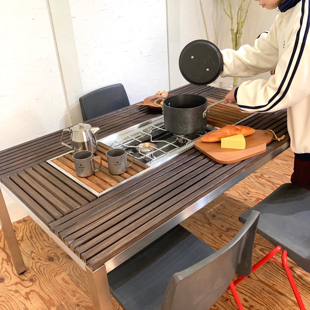 スノーピーク　ガーデンユニットテーブル　ガーデンベンチ　ウッドトップ 　セット スノーピーク ガーデンユニットテーブル ガーデンベンチ ウッドトップ