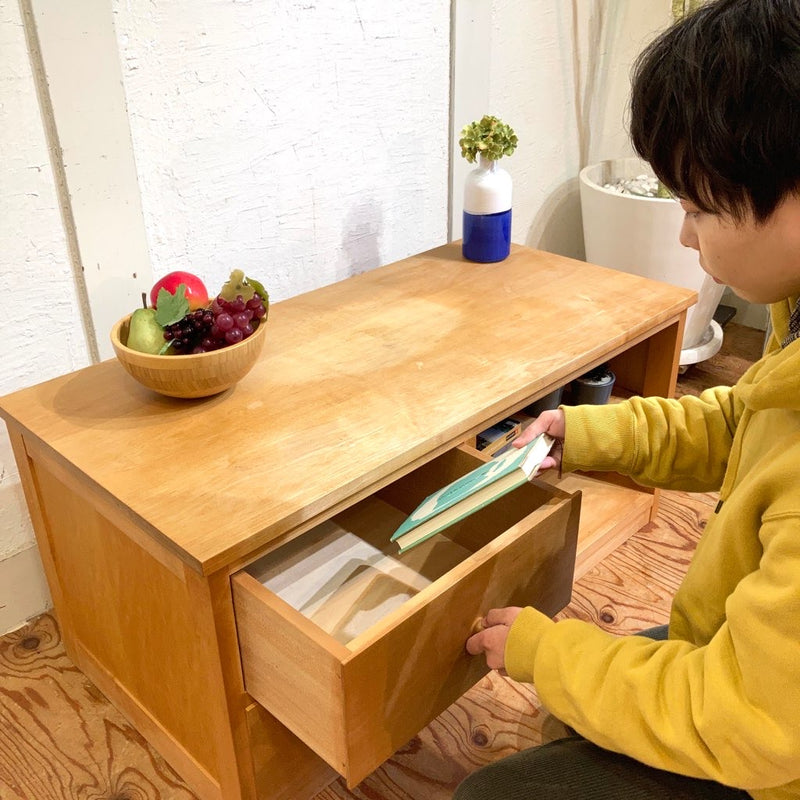 トラックファニチャー / TRUCK FURNITURE TVボード メープル無垢材 特注品 中古