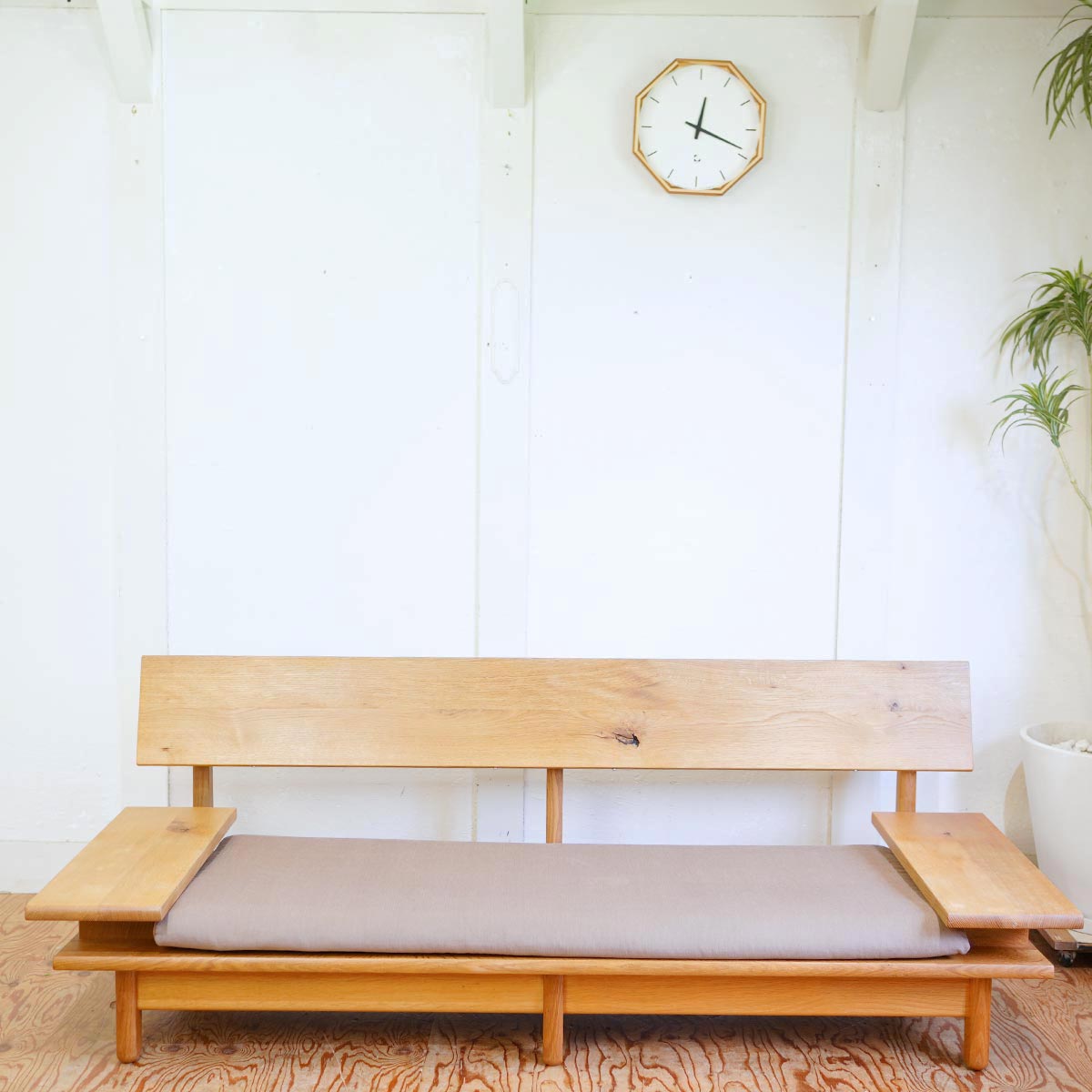 飛騨産業 / HIDA キツツキ 森のことば 3Pソファ ローソファ 佐々木 敏光 中古　