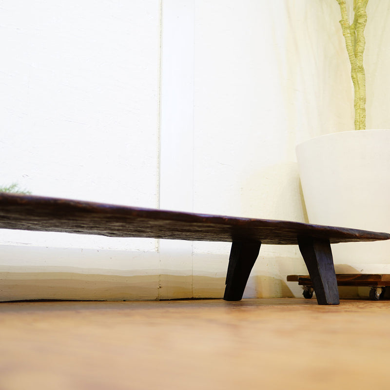 古材のローボード ローテーブル 置き床 花台 極低 古道具 中古