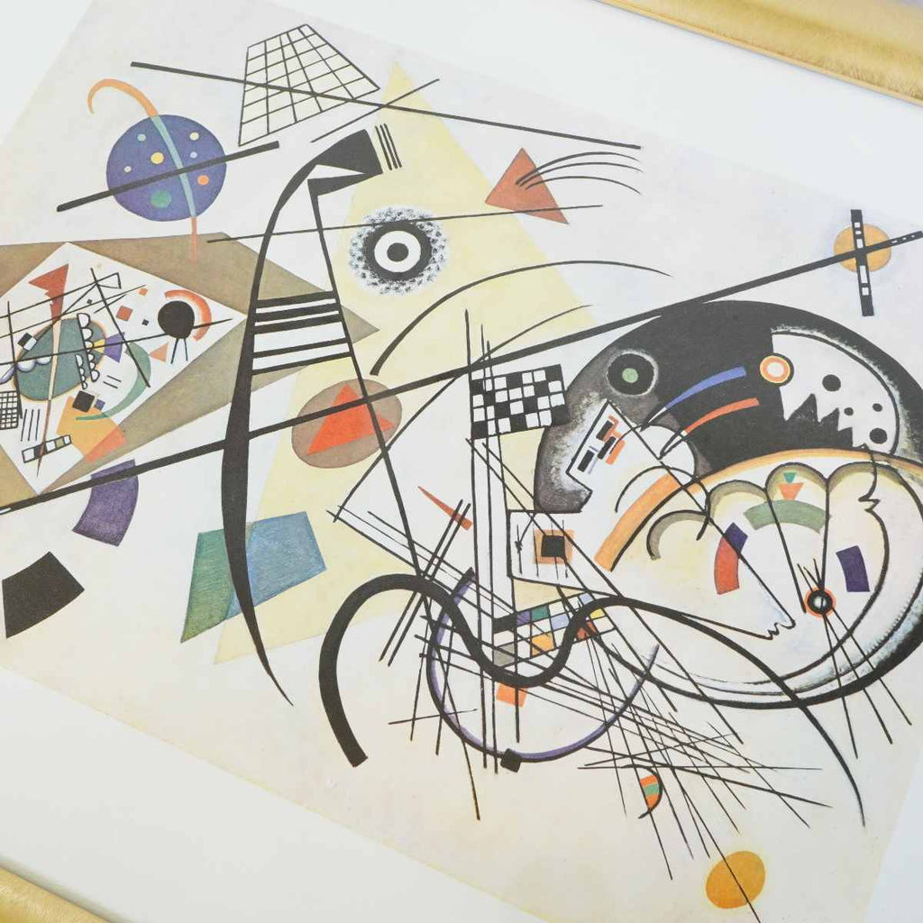 カンデンスキー 絵画 「交錯する線」抽象絵画 ロシア コン