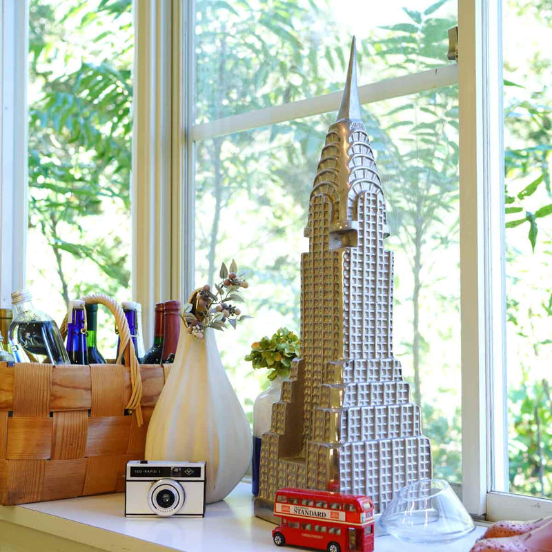 クライスラービル オブジェ 置物 インテリア 中古 摩天楼 シルバー アメリカン NY 建物 アールデコ コレクション 飾り RESTYLE クライスラービル オブジェ 置物 インテリア 中古 摩天楼 シルバー アメリカン NY 建物 アールデコ コレクション 飾り RESTYLE