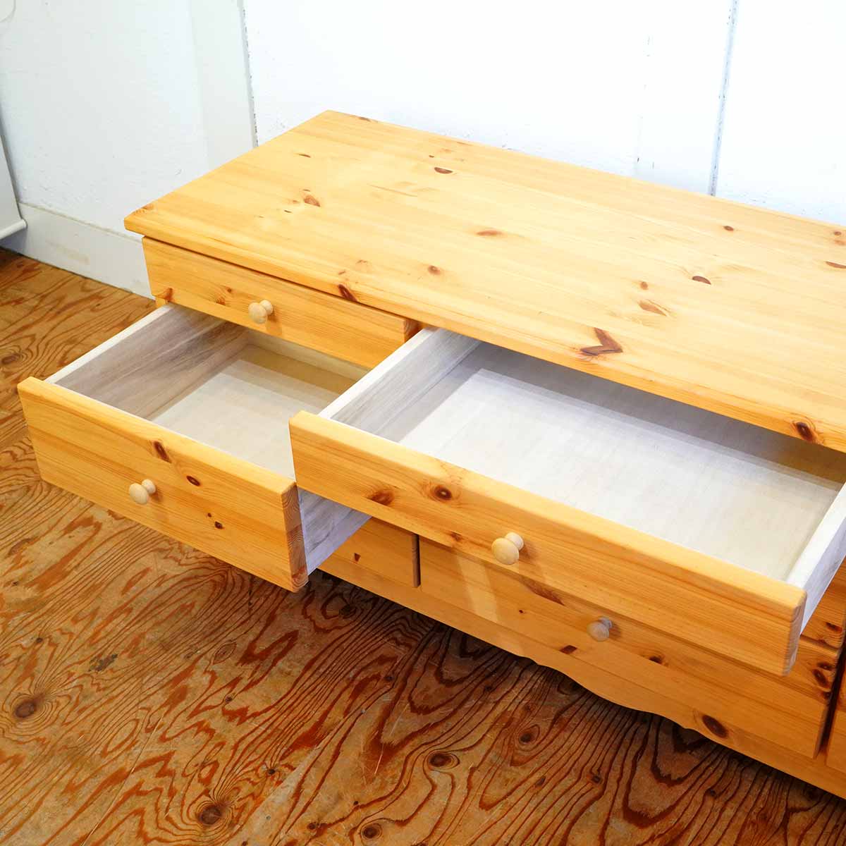 シャルドネ パイン材チェスト