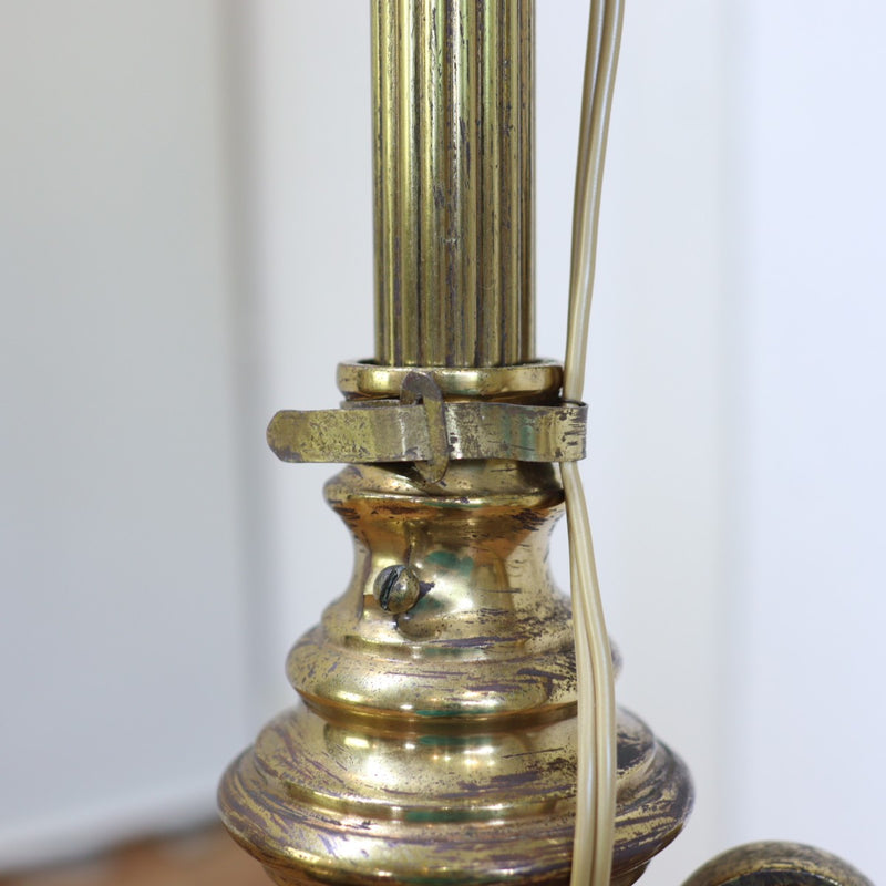 アンティーク　–　フロアライト　スタンドライト　間接照明　クラシック　真鍮　中古　ゴールド　金　HINKS　RESTYLE