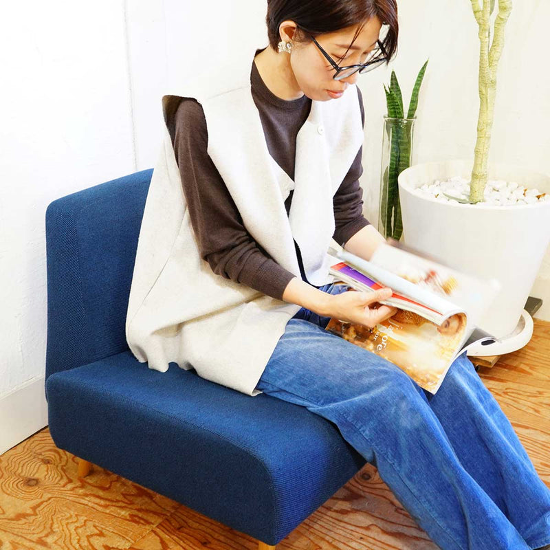 イデー / IDEE アーオソファ / AO SOFA 1人掛け ネイビー 中古