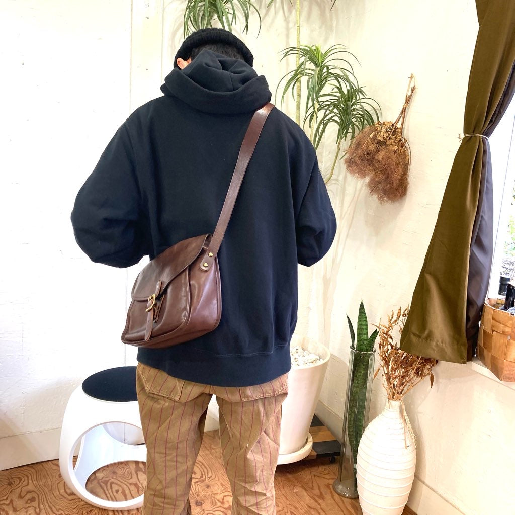 スロウ / SLOW ショルダーバッグ レザー ブラウン 中古