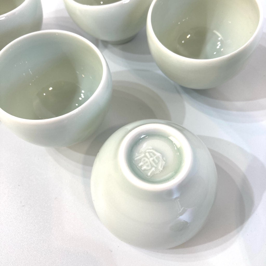 藤井憲之 ポット おちょこ 急須 6点セット 陶磁器 未使用
