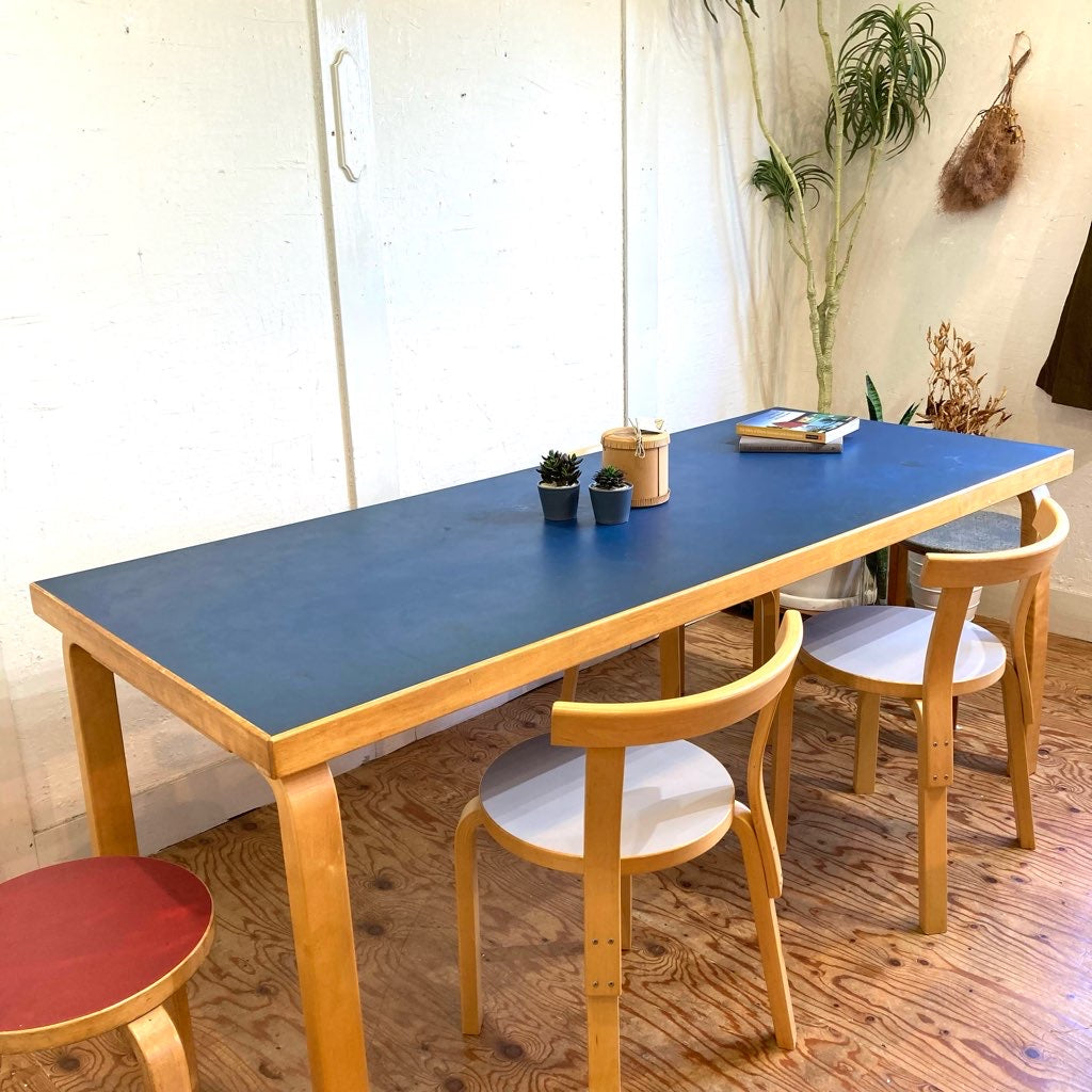 アルテック / Artek ブルーリノリウム ダイニングテーブル アルヴァ・アアルト ヴィンテージ