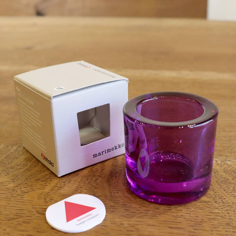 イッタラ / iittala kivi マリメッココラボ キャンドルホルダー アメジスト 中古 イッタラ / iittala kivi マリメッココラボ キャンドルホルダー アメジスト 中古
