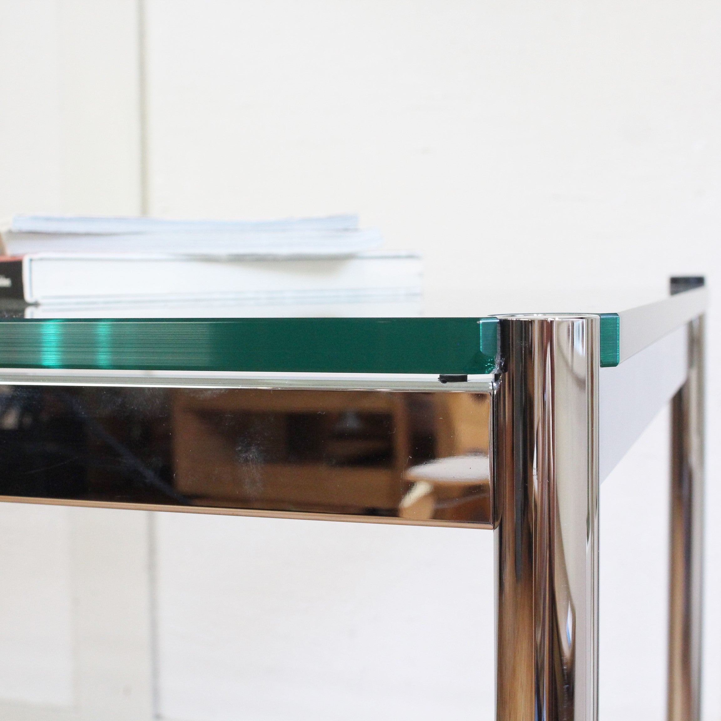 USMモジュラーファニチャー / USM Modular Furniture ハラーデスク ガラストップ デザイナーズ家具 中古